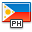 flag, Philippines OrangeRed icon