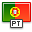 flag, Portugal OrangeRed icon