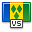 grenadines, And, saint, vincent, flag ForestGreen icon