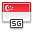 flag, singapore Crimson icon