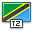 Tanzania, flag DarkSlateGray icon
