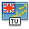 Tuvalu, flag SteelBlue icon