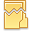 Folder, vertical, torn Khaki icon
