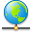 network, globe Black icon