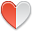half, Heart Tomato icon