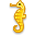 Hippocampus Black icon