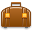 Brown, luggage Icon