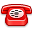 vintage, phone DarkRed icon