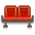 red, seats, terminal Firebrick icon