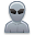 user, Alien DarkGray icon