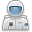 user, Astronaut DarkGray icon