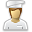 Cook, user Black icon
