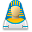 Egyptian, user Black icon