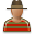 Freddy, user Black icon