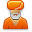 user, indian OrangeRed icon