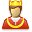 user, king Black icon
