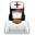 user, Female, medical Black icon