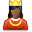 user, Queen Black icon