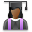 Female, user, student DarkSlateGray icon