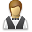 waiter, user Black icon