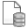 Data, stock, sources Gray icon