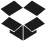 dropbox Black icon