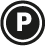Parking Black icon