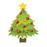 Tree, christmas YellowGreen icon