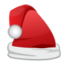 Cap, christmas, santa Firebrick icon