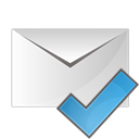 Email, Check, ok Black icon