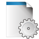 document, Gear, settings WhiteSmoke icon