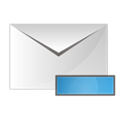 envelope, Minus Black icon