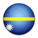 of, flag, Nauru Black icon