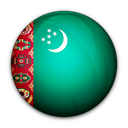 turkmenistan, of, flag Black icon