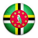 Dominica, flag, of Black icon