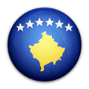 Kosovo, of, flag Black icon