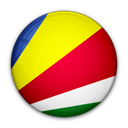 of, flag, Seychelles Black icon