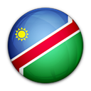 of, Namibia, flag Black icon