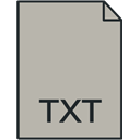 Txt DarkGray icon