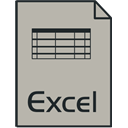 Excel DarkGray icon
