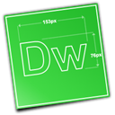 adobe, dreamwevaer LimeGreen icon