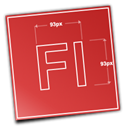 adobe, Flash Firebrick icon
