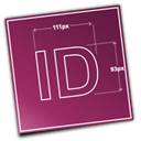 adobe, Indesign Brown icon