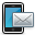 phone, Email Black icon