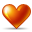 love, Heart Firebrick icon