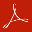 adobe, reader, Acrobat Firebrick icon