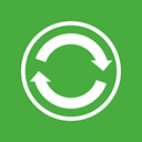 Center, sync LimeGreen icon