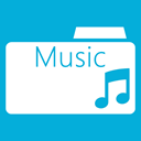 music, Folder DarkTurquoise icon