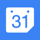 google, Calendar DodgerBlue icon