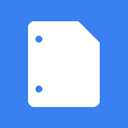 google, docs RoyalBlue icon